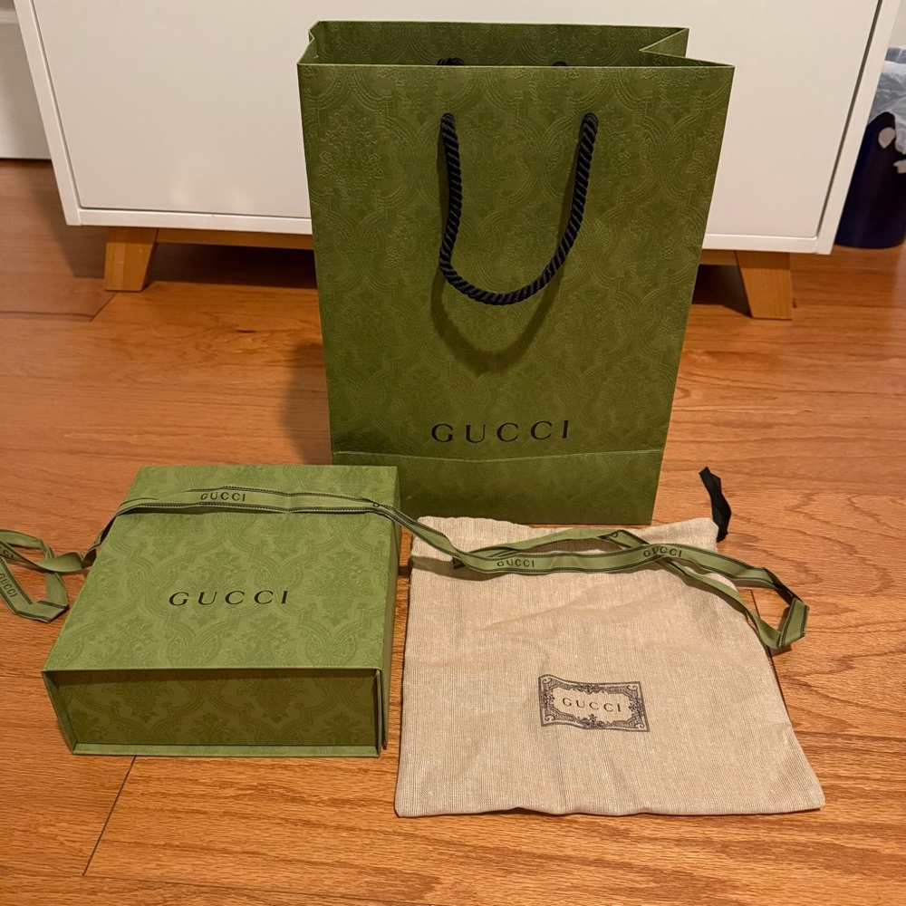 Gucci Box, Dust Bag, Shopping Bag